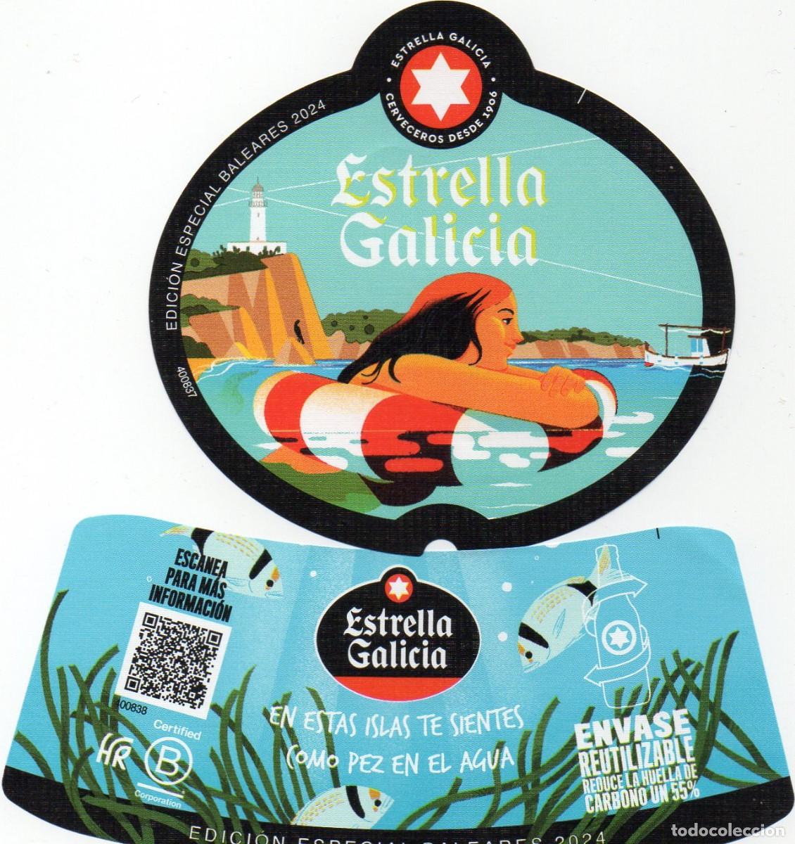 Etiquetas antiguas: ETIQUETAS ESTRELLA GALICIA - Foto 1