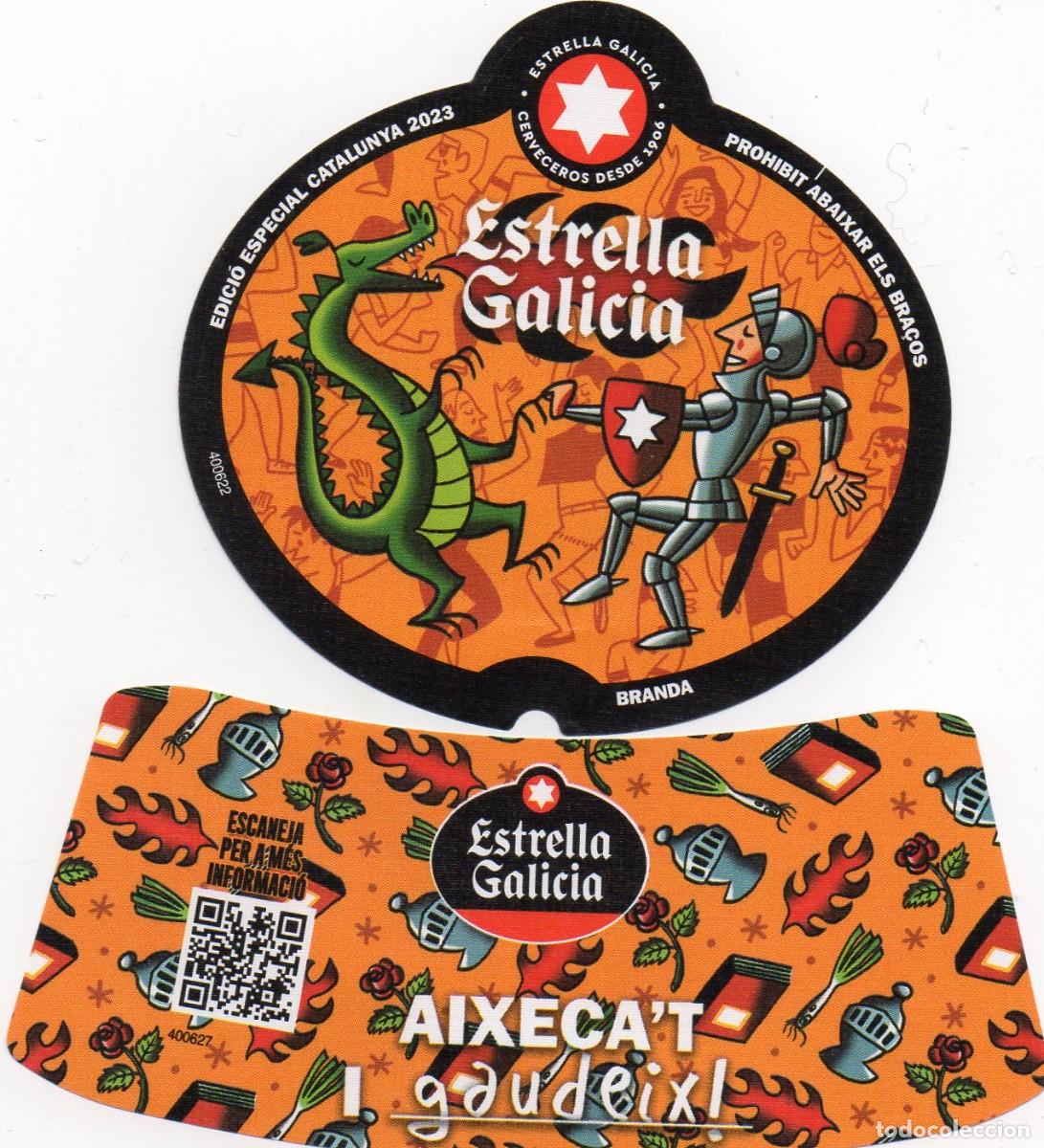 Etiquetas antiguas: ETIQUETAS ESTRELLA GALICIA - Foto 1