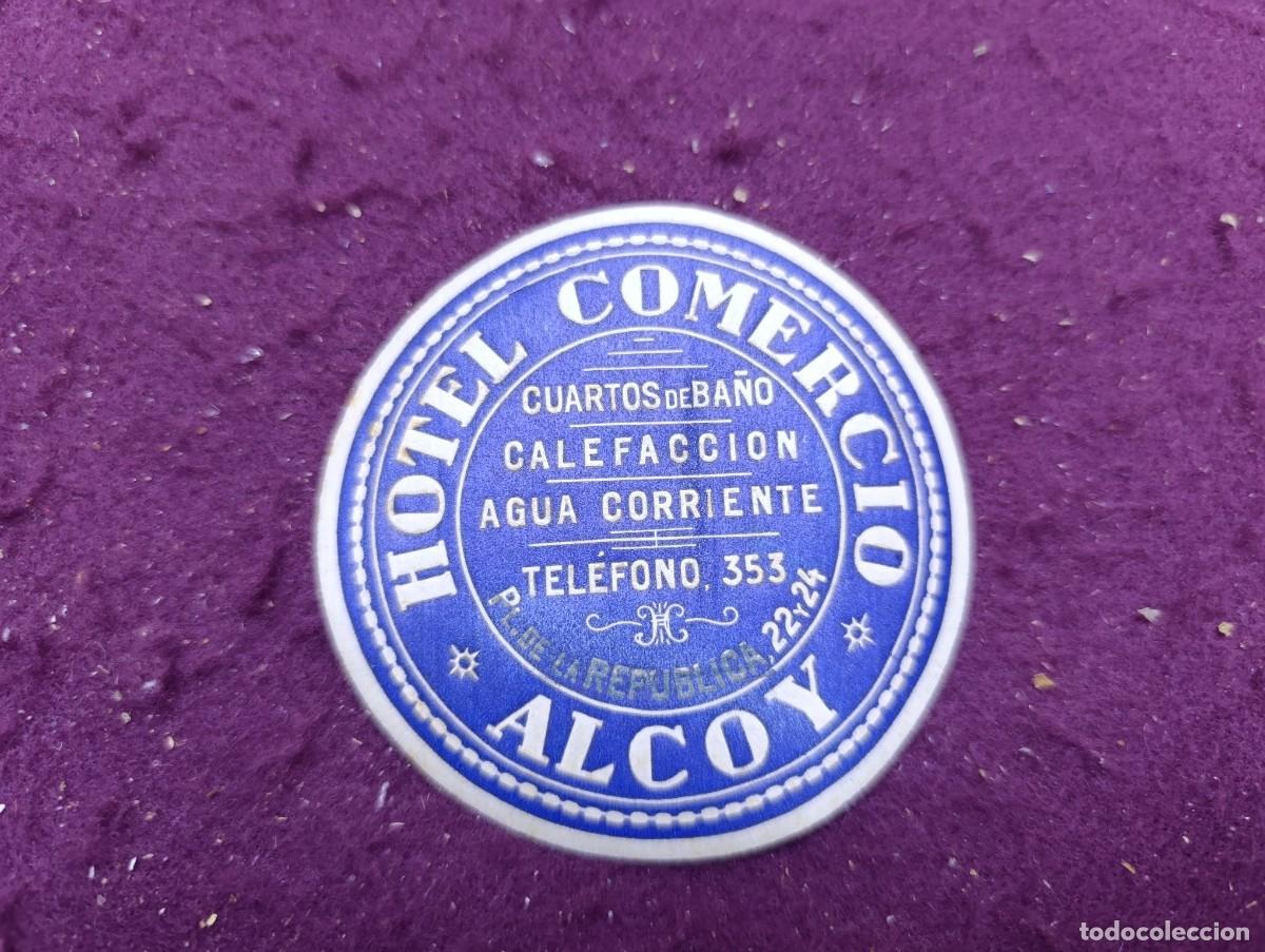 Etiquetas antiguas: Antigua Etiqueta de Hotel Comercio, Alcoy