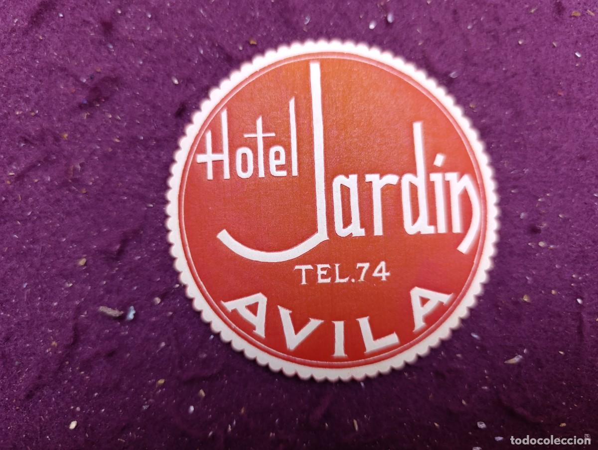 Alte Etiketten: Antigua Etiqueta de Hotel Jard&iacute;n, &Aacute;vila