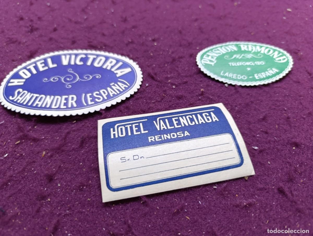 Alte Etiketten: LE16, Lote de antiguas etiquetas y/o publicidad de hoteles, surtidas