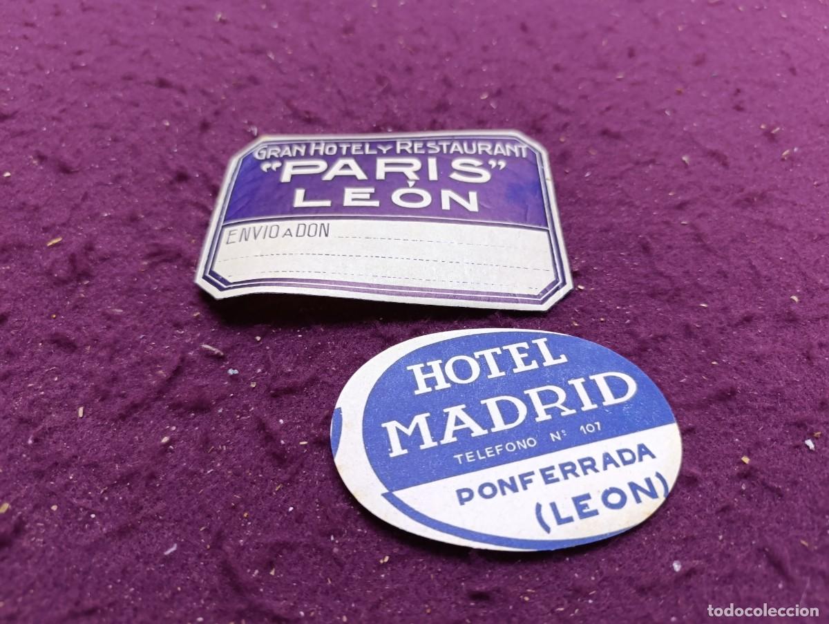Alte Etiketten: LE17, Lote de antiguas etiquetas y/o publicidad de hoteles, surtidas
