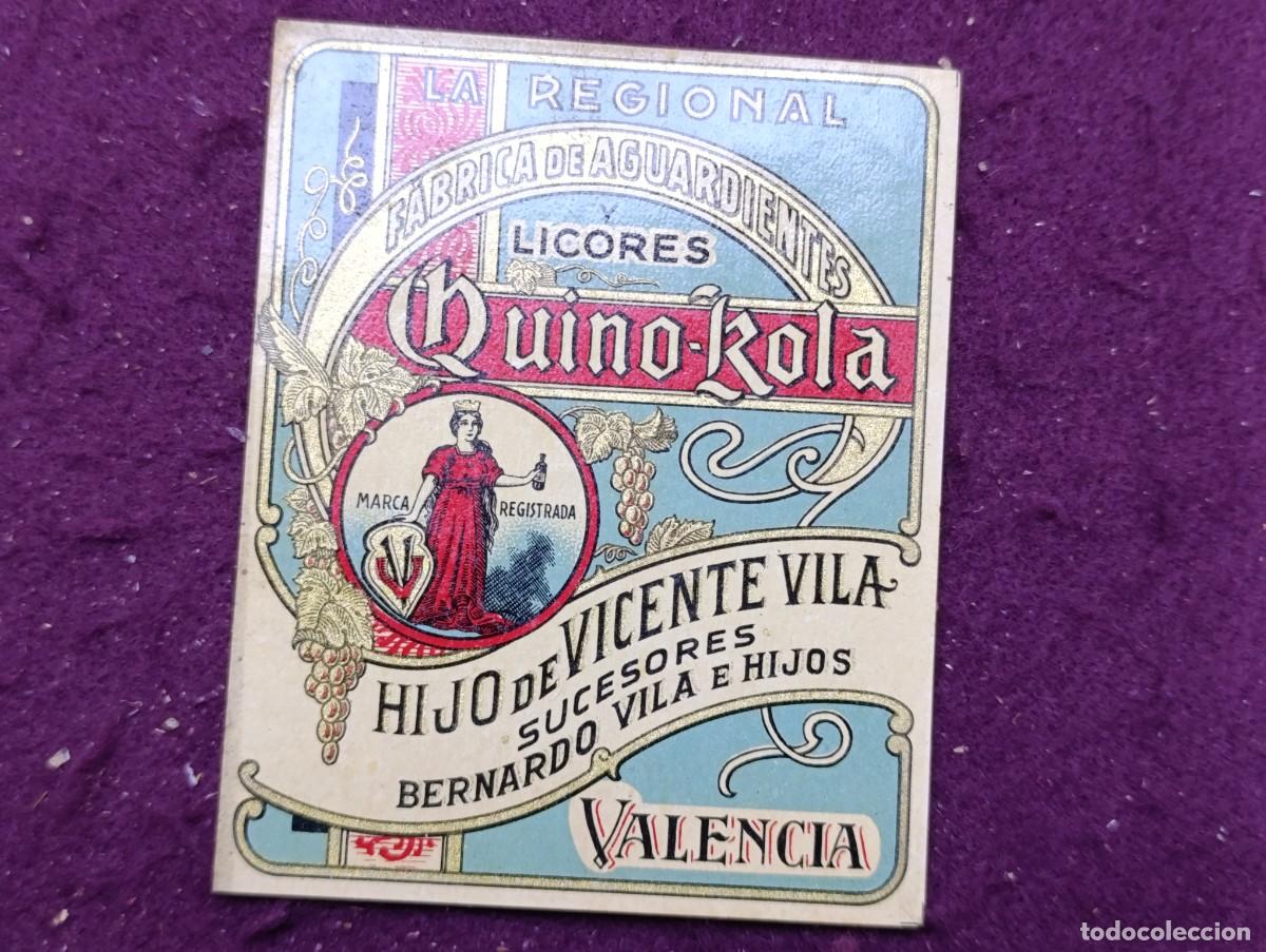 Old Labels: Etiqueta de Licores Quino Rola, La Regional
