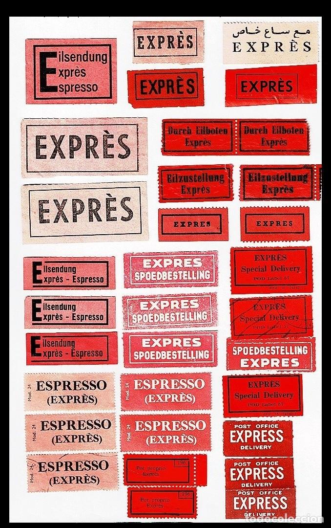 Etiquetas antiguas: 2194 Etiquetas EXPRES Ver. - Foto 1