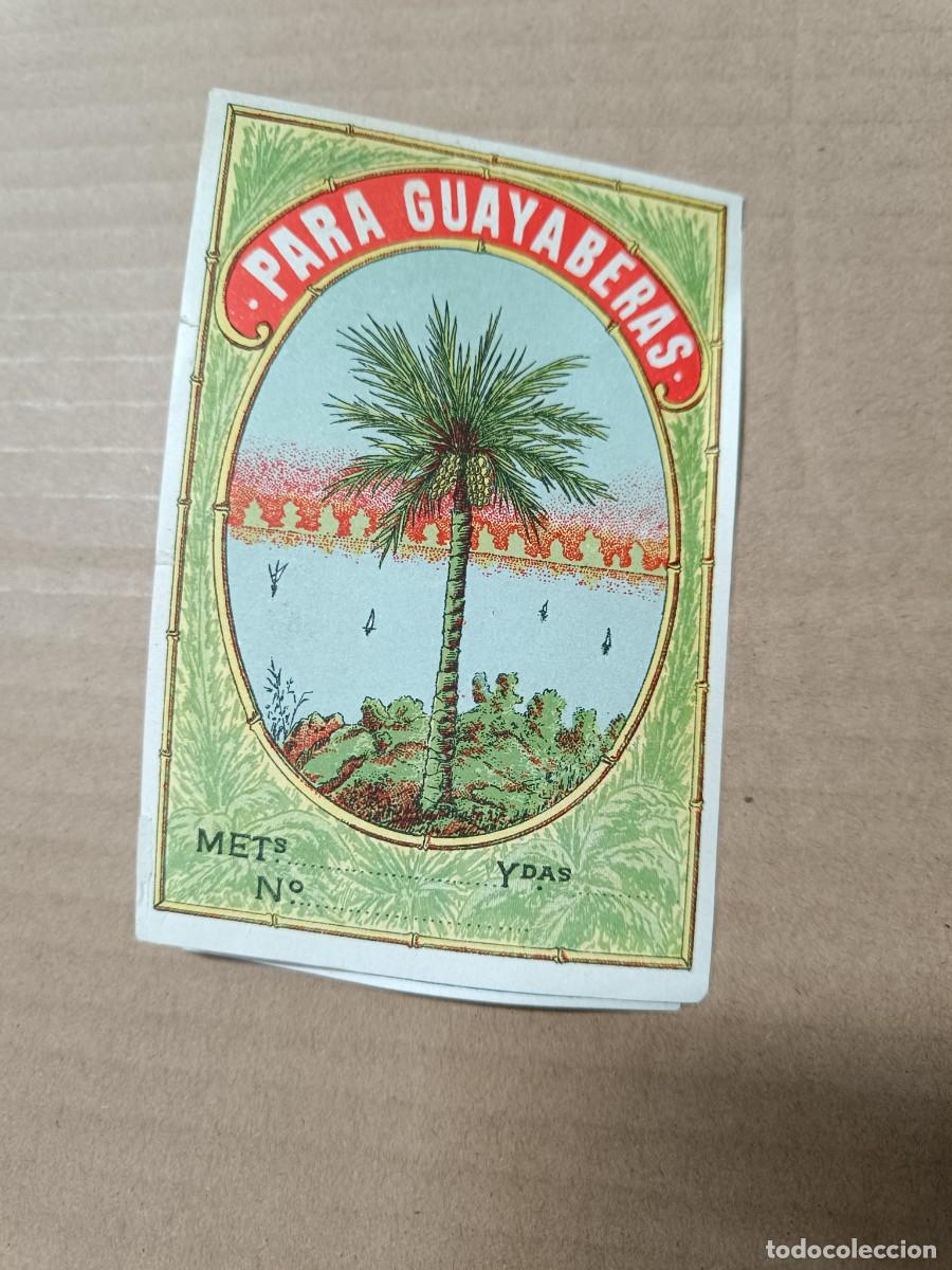 Etiquetas antiguas: LOTE 2 ANTIGUAS ETIQUETAS, PARA GUAYABERAS, CUBA, Y FLORIDA NAPOLI, A SEPARAR -P22