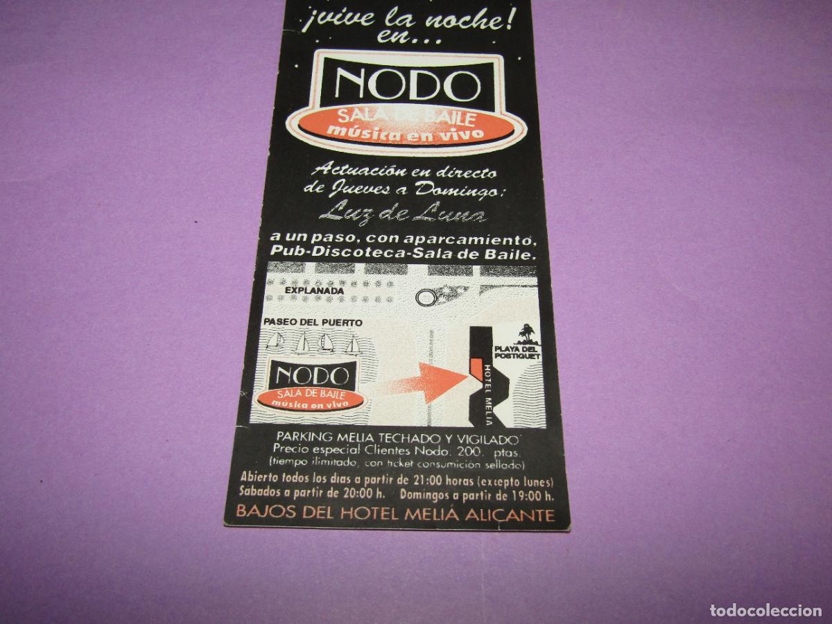 Etiquetas antiguas: Antigua Invitaci&oacute;n FLYER de NODO Sala de Baile Bajos del Hotel MELI&Aacute; A&ntilde;os 1990s.
