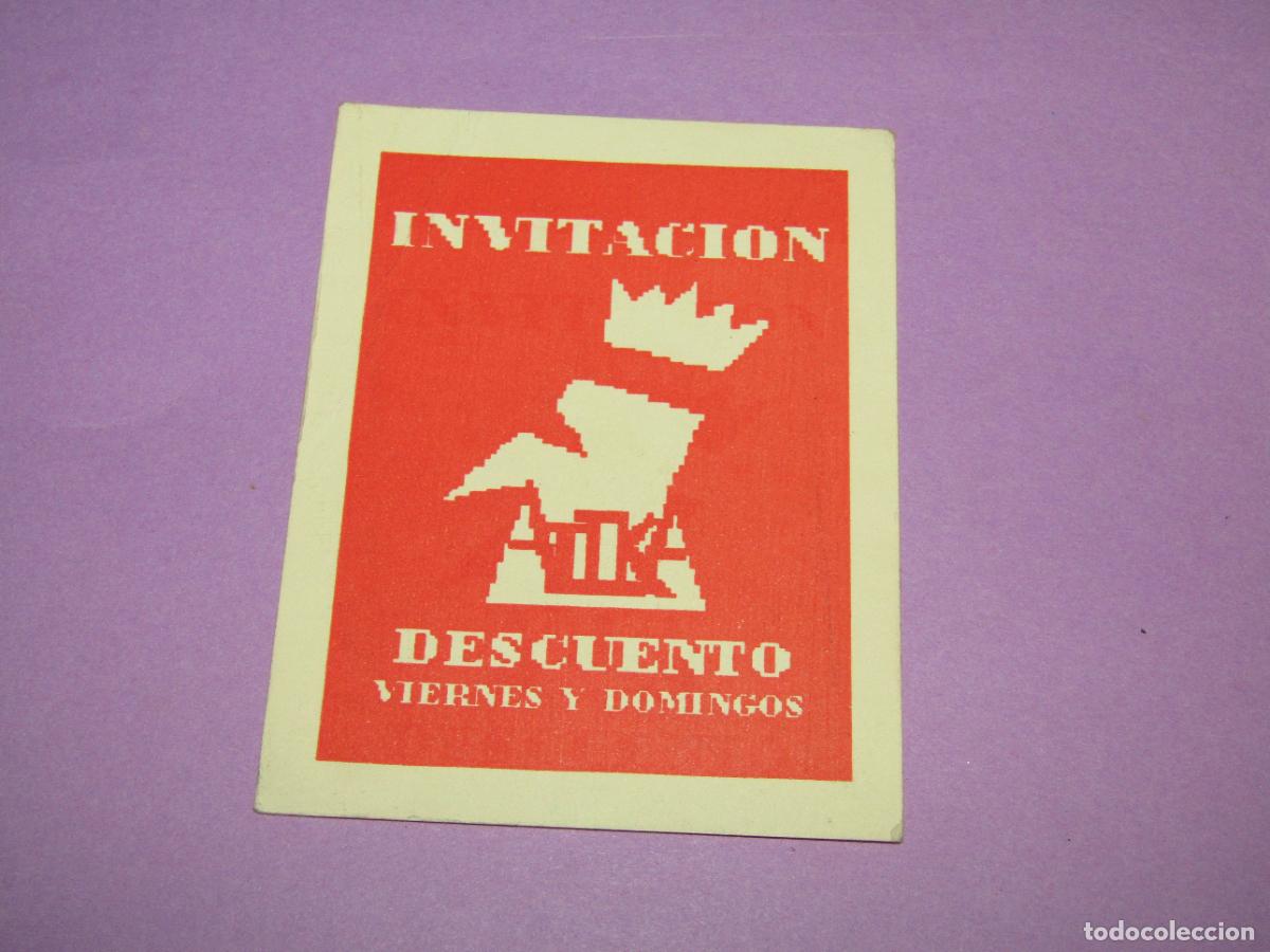 Etiquetas antiguas: Antigua Invitaci&oacute;n FLYER de ATTIKA - A&ntilde;os 1990s.