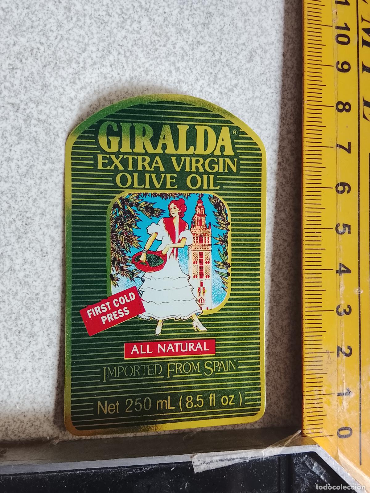 Etiquetas antiguas: ANTIGUA ETIQUETA ACEITE OLIVA LA GIRALDA