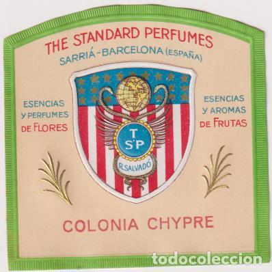 Etiquetas antiguas: Etiqueta. Colonia Chipre. Esencias y perfumes de flores