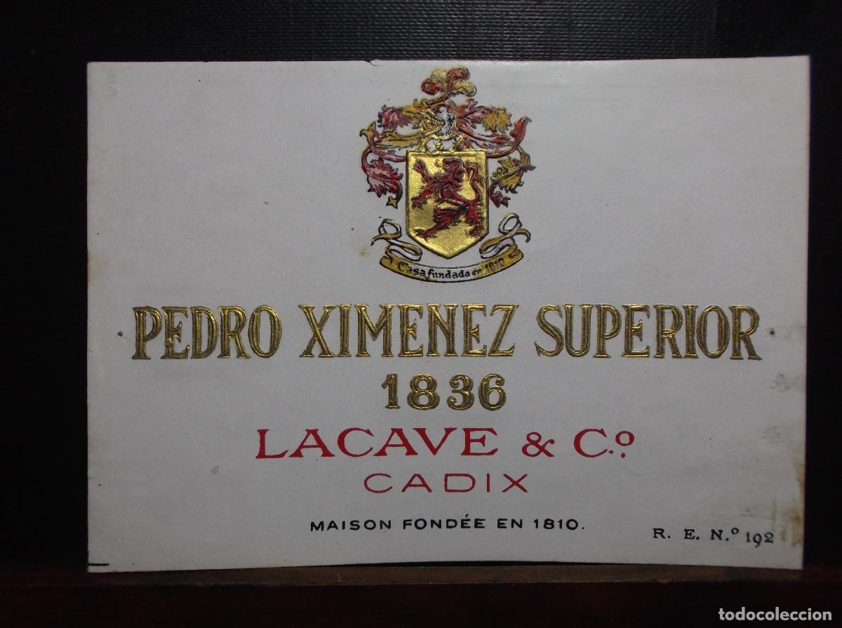 Etiquetas antiguas: ETIQUETA LACAVE & C&ordm; - CADIX.