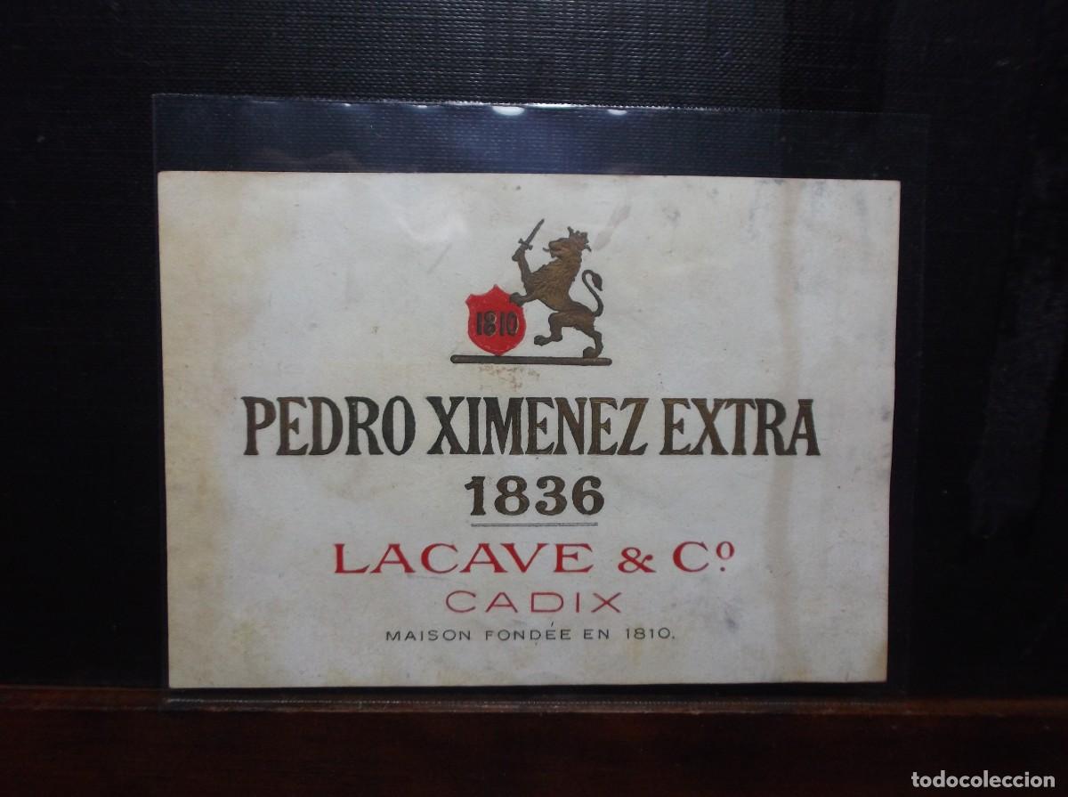 Etiquetas antiguas: ETIQUETA DE LACAVE & C&ordm; - CADIX