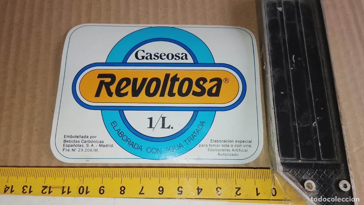 Etiquetas antiguas: antigua etiqueta original SIN PEGAR , de BOTELLA REFRESCOS REVOLTOSA GASEOSA
