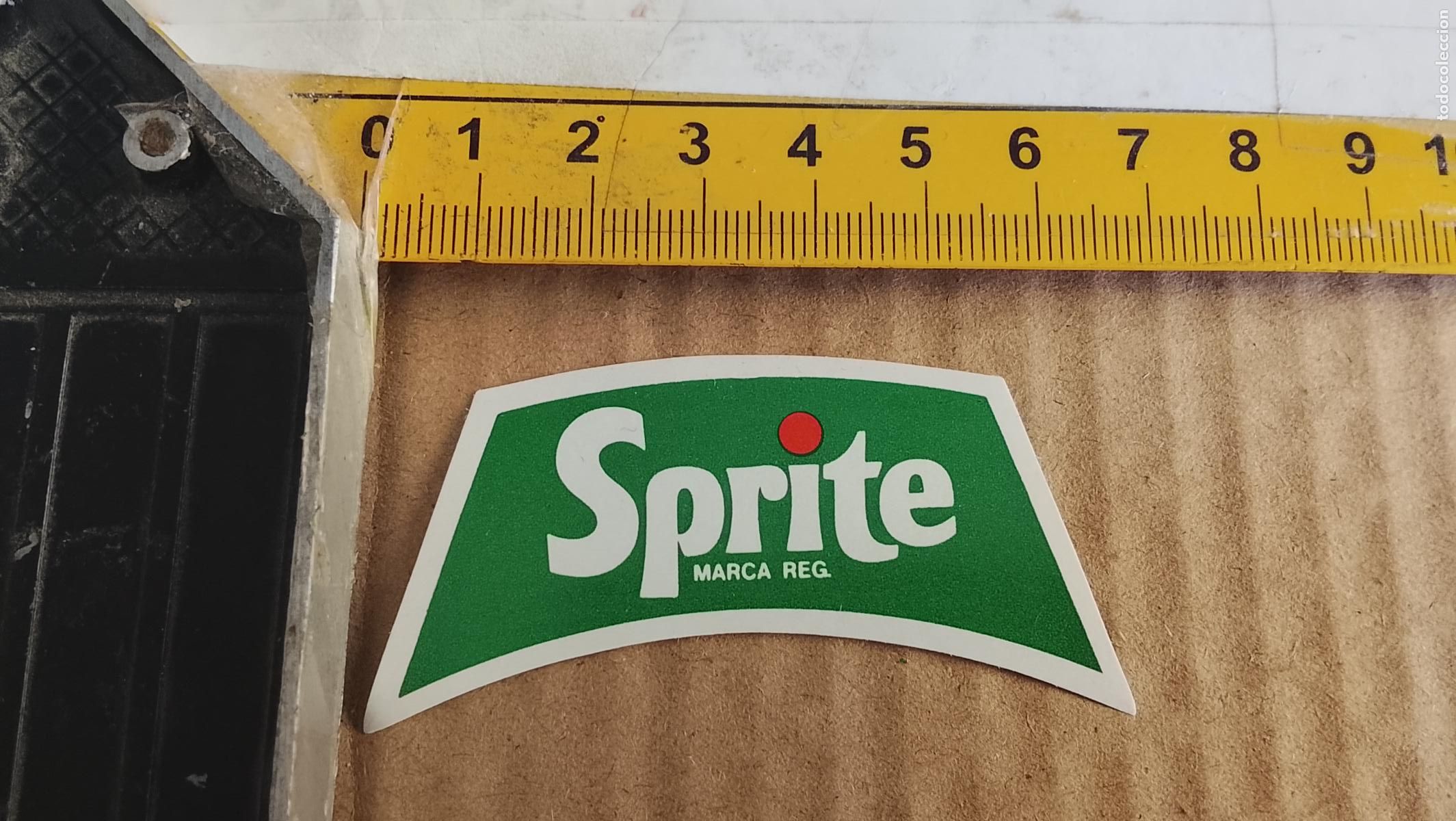 Etiquetas antiguas: antigua etiqueta original SIN PEGAR , de BOTELLA REFRESCOS SPRITE