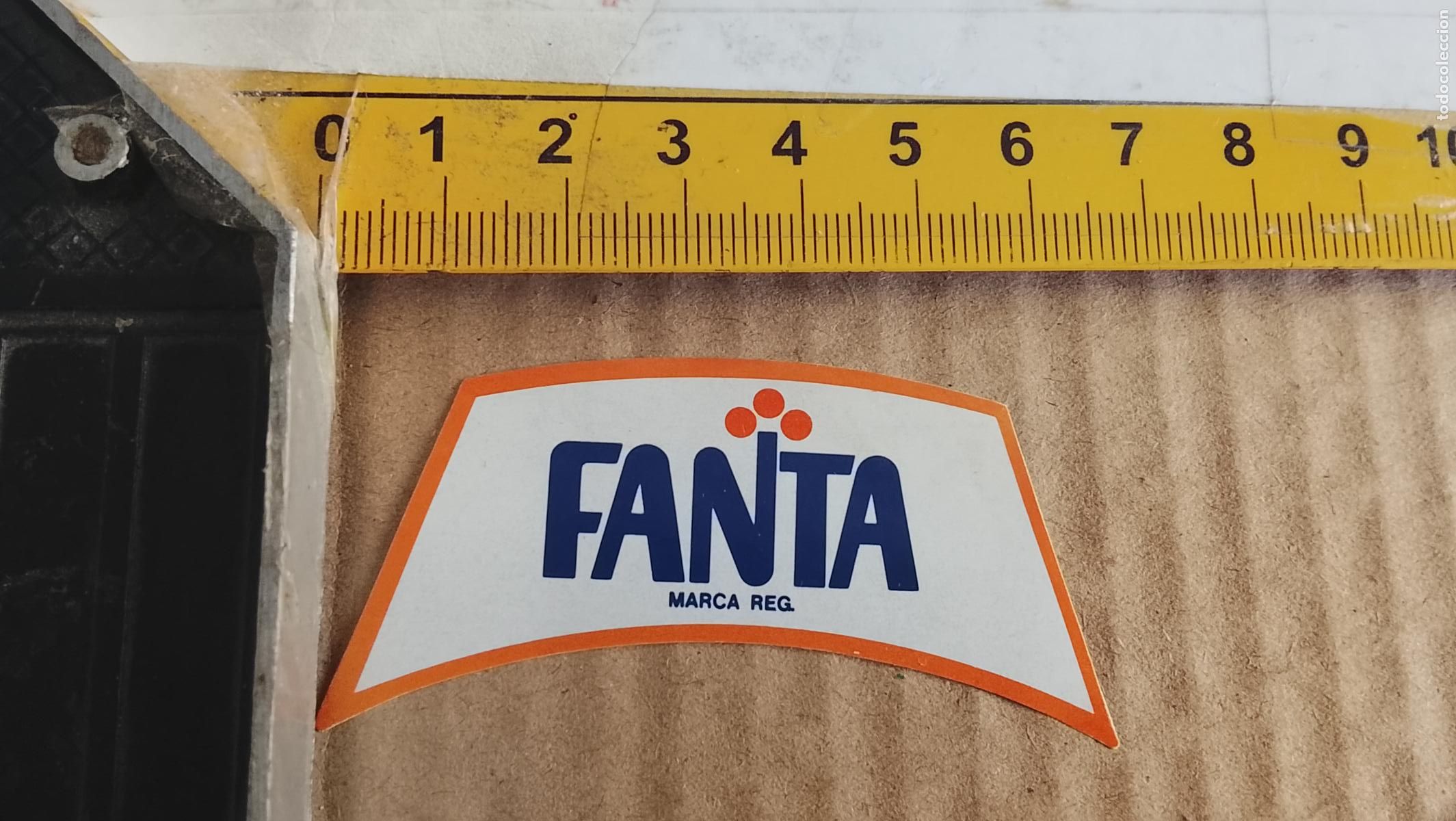 Etiquetas antiguas: antigua etiqueta original SIN PEGAR , de BOTELLA REFRESCOS MIRINDA FANTA NARANJA