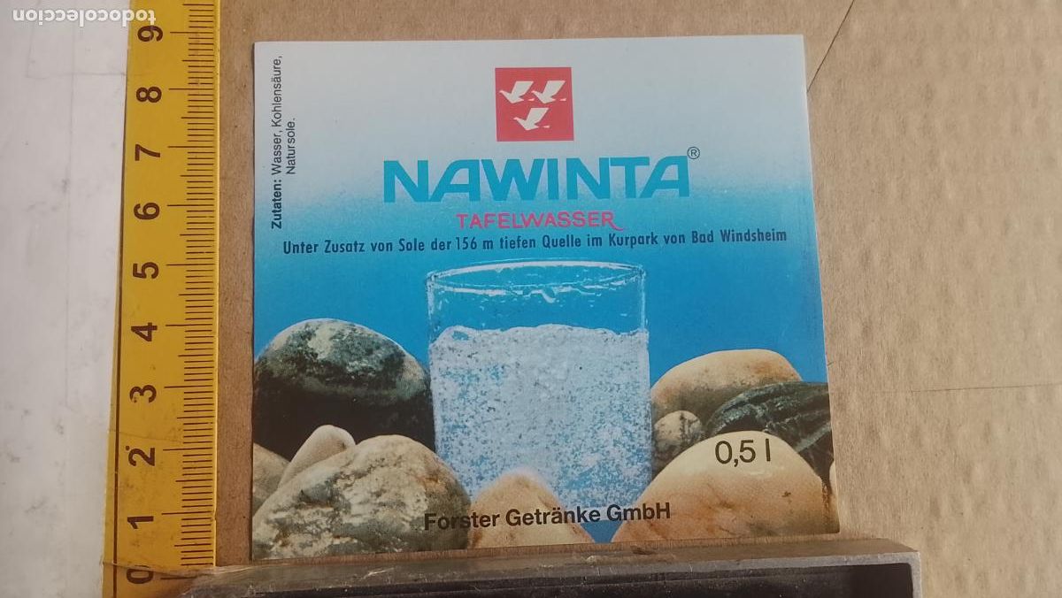 Alte Etiketten: ANTIGUA ETIQUETA DE FRONTAL DE BOTELLA BEBIDAS REFRESCOS ZUMOS GASEOSAS - PLANCHAS DE FABRICA