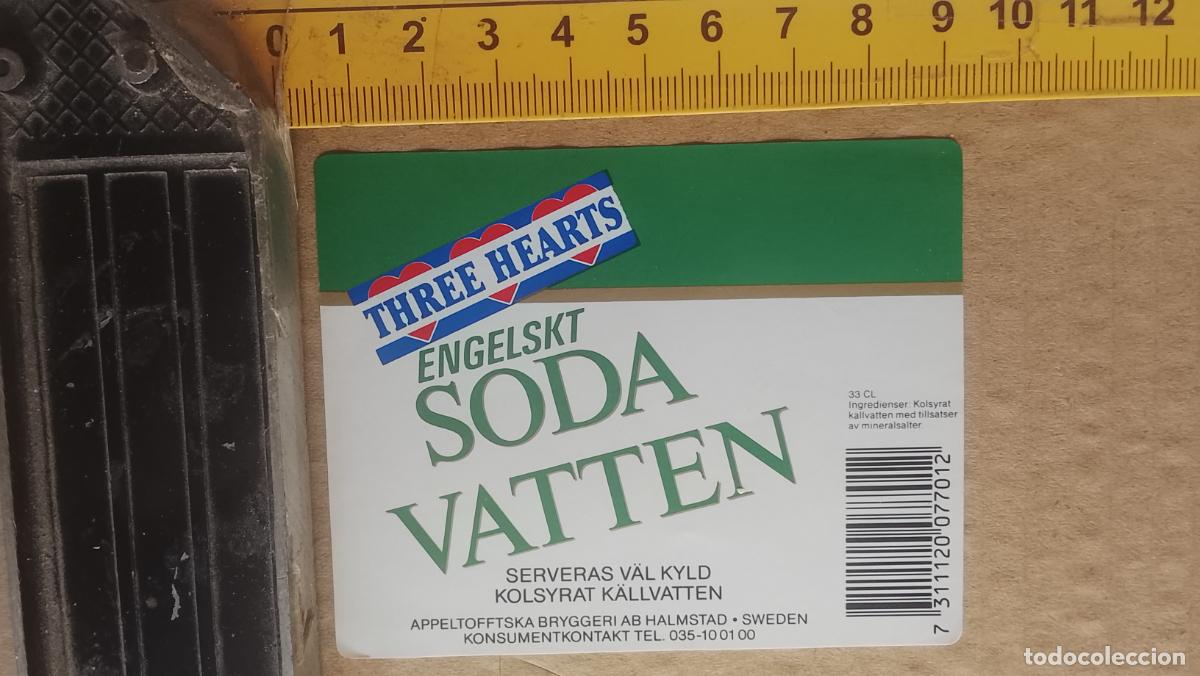 Etiquetas antiguas: ANTIGUA ETIQUETA DE FRONTAL DE BOTELLA BEBIDAS REFRESCOS ZUMOS GASEOSAS - PLANCHAS DE FABRICA
