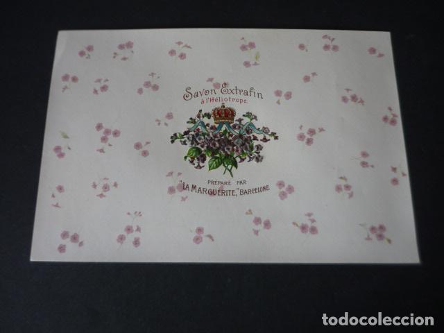 Etiquetas antiguas: ETIQUETA ENVUELTA JABON EXTRAFINO LA MARGARITA BARCELONA PERFUMERIA 13 X 18,5 CM