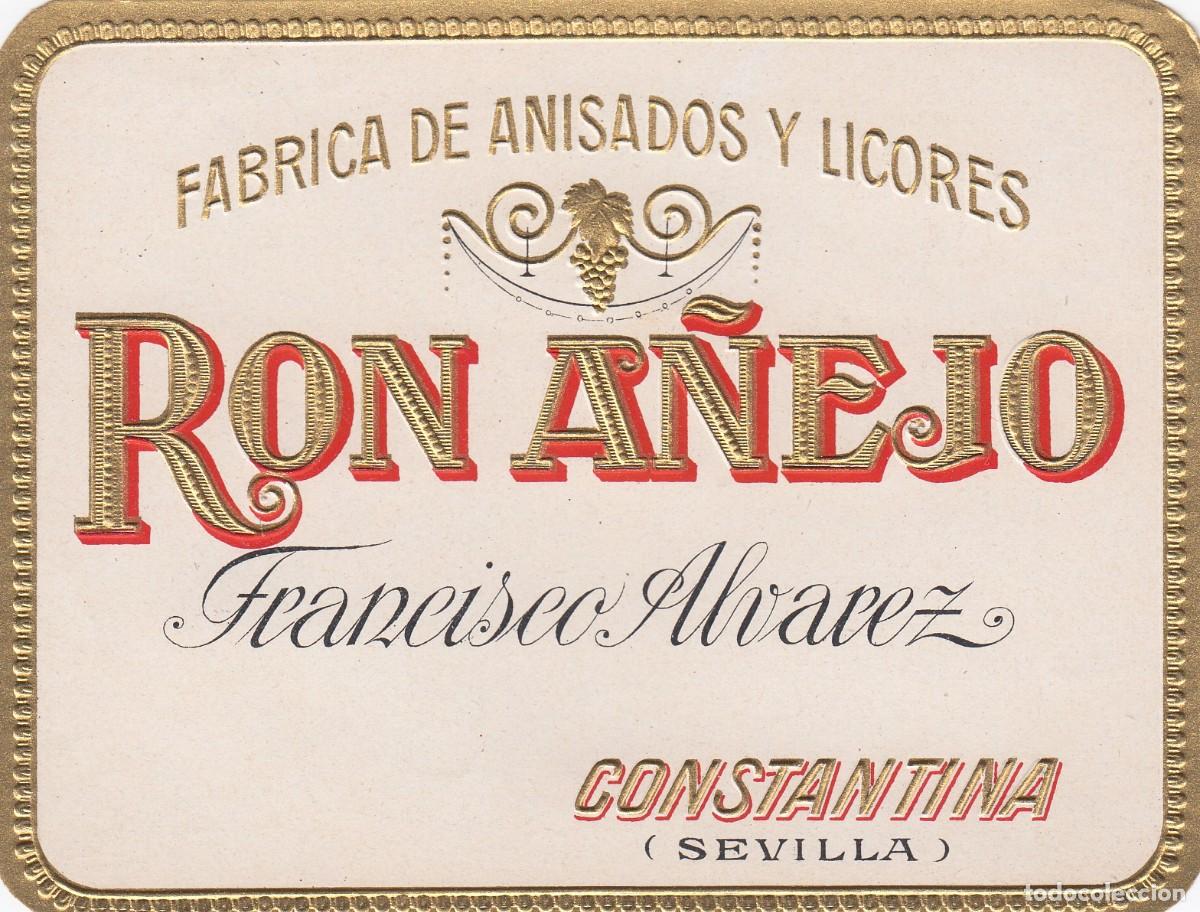 Etiquetas antiguas: Antigua y Escasa Etiqueta - ANISADOS Y LICORES... - Sevilla - Excelente Conservaci&oacute;n S/C -