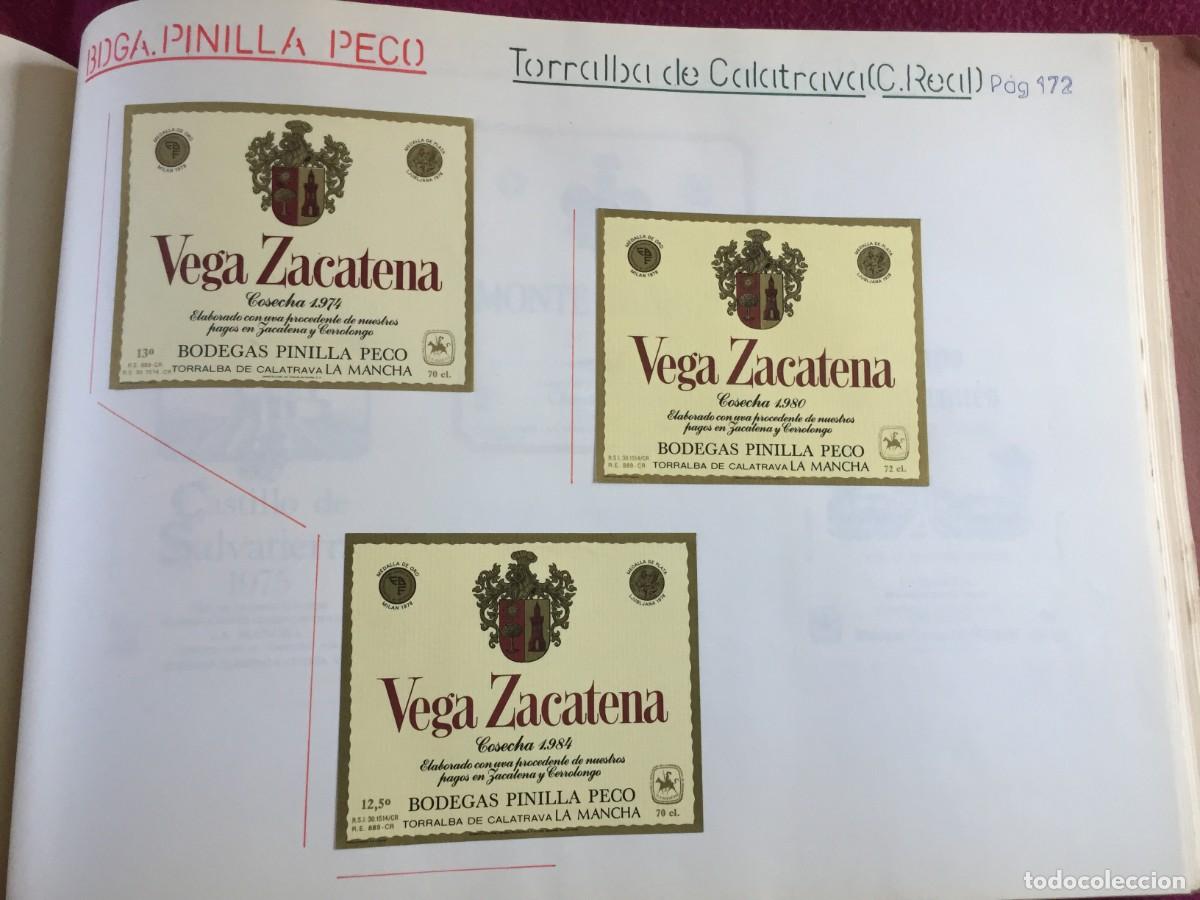 Etiquetas antiguas: 3 ETIQUETAS DE VINO TINTO VEGA DE PINILLA PECO DE TORRALVA DE CALATRAVA (CIUDAD REAL) - EN 1 HOJA