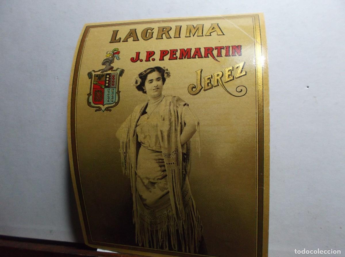 Etiquetas antiguas: ETIQUETA DE LA BODEGA J.P. PEMARTIN - JEREZ.