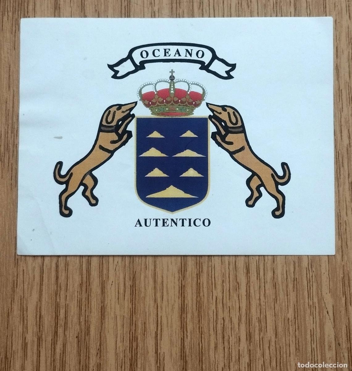 Etiquetas antiguas: Pegatina OC&Eacute;ANO AUT&Eacute;NTICO | Tenerife - Canarias