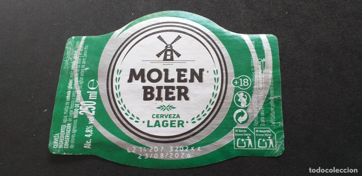 Etiquetas antiguas: CERVEZA-V9ET-XXVIII-ETIQUETAS-MOLEN BIER