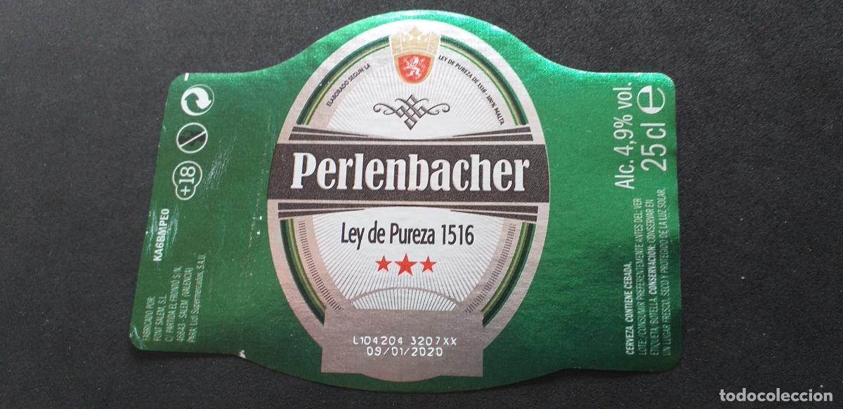 Etiquetas antiguas: CERVEZA-V9ET-XXVIII-ETIQUETAS-PERLENBACHER