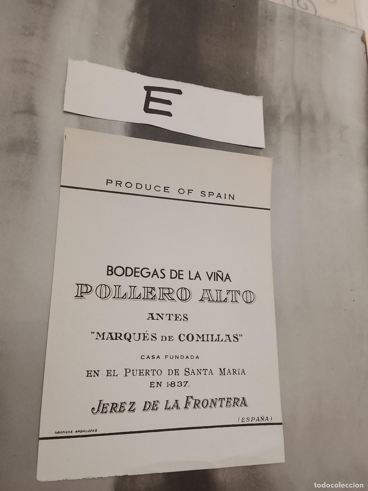 Etiquetas antiguas: HAGA SU OFERTA - ANTIGUA ETIQUETA DE VINOS DE JEREZ LICOR ETC OFERTAS POR LOTES MUCHAS EN MI PERFIL