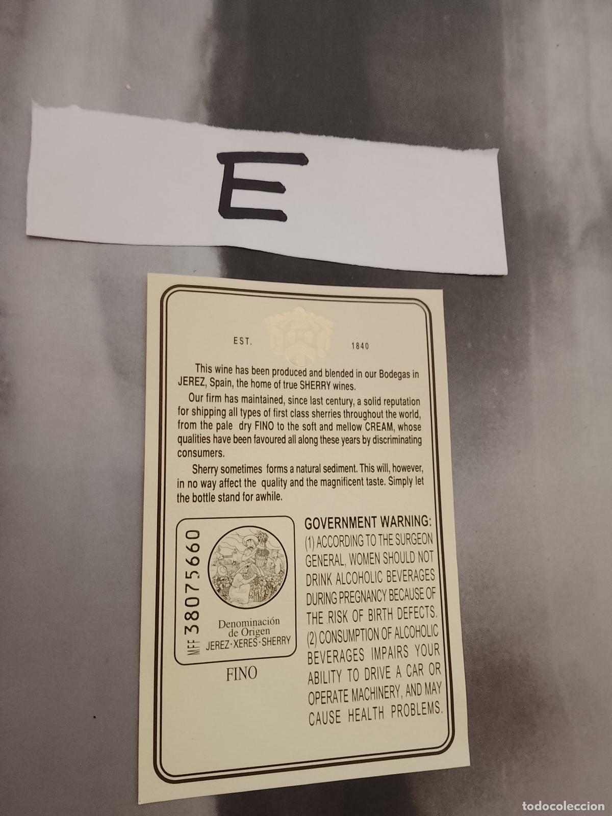 Etiquetas antiguas: HAGA SU OFERTA - ANTIGUA ETIQUETA DE VINOS DE JEREZ LICOR ETC OFERTAS POR LOTES MUCHAS EN MI PERFIL