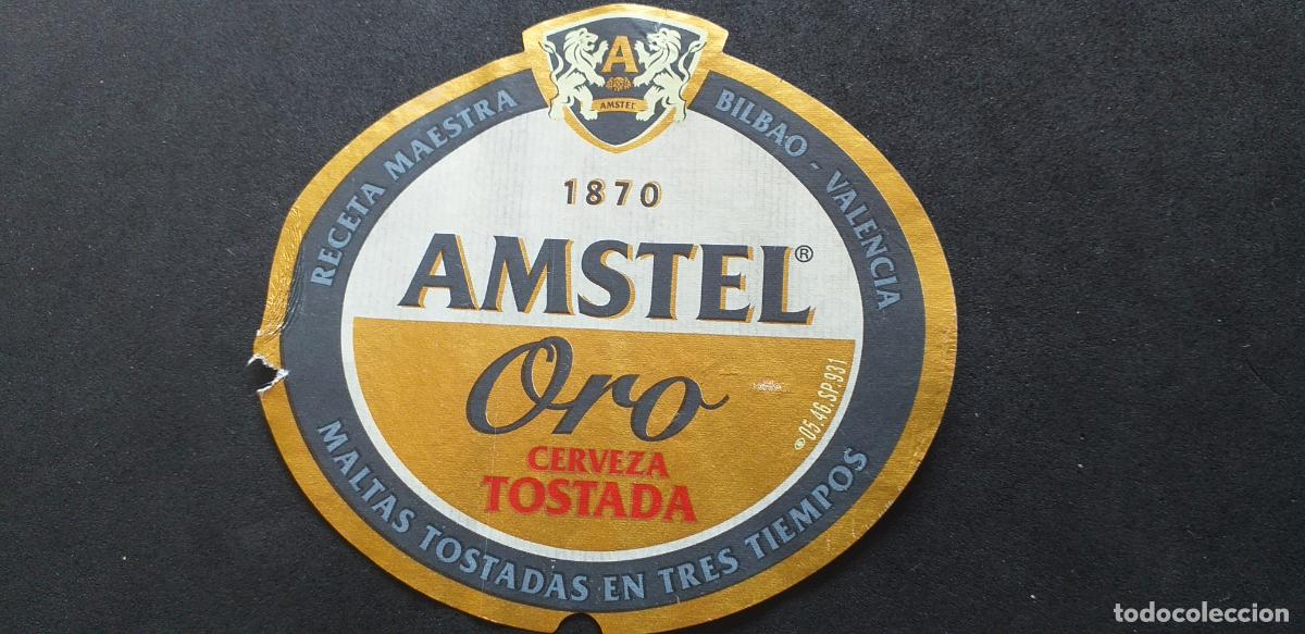Etiquetas antiguas: CERVEZA-V9ET-XXVIII-ETIQUETAS-AMSTEL ORO-0,0
