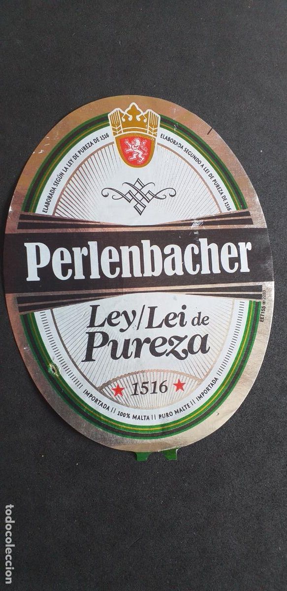 Etiquetas antiguas: CERVEZA-V9ET-XXVIII-ETIQUETAS-PERLENBACHER