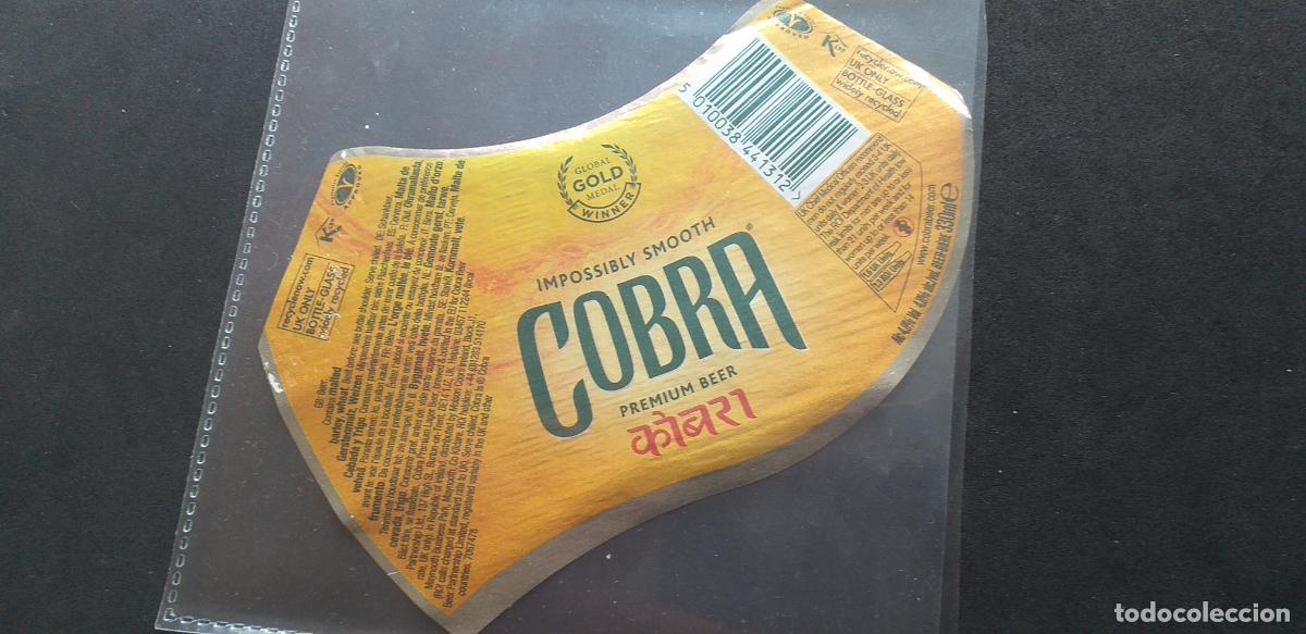 Etiquetas antiguas: CERVEZA-V9ET-XXVIII-ETIQUETAS-COBRA