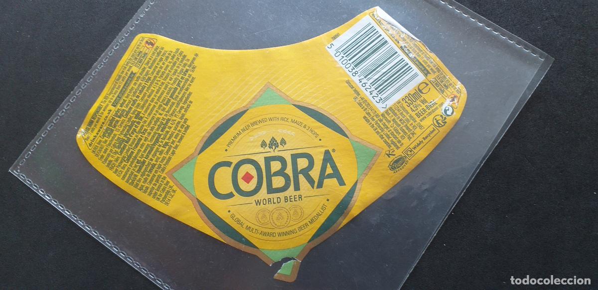 Etiquetas antiguas: CERVEZA-V9ET-XXVIII-ETIQUETAS-COBRA.