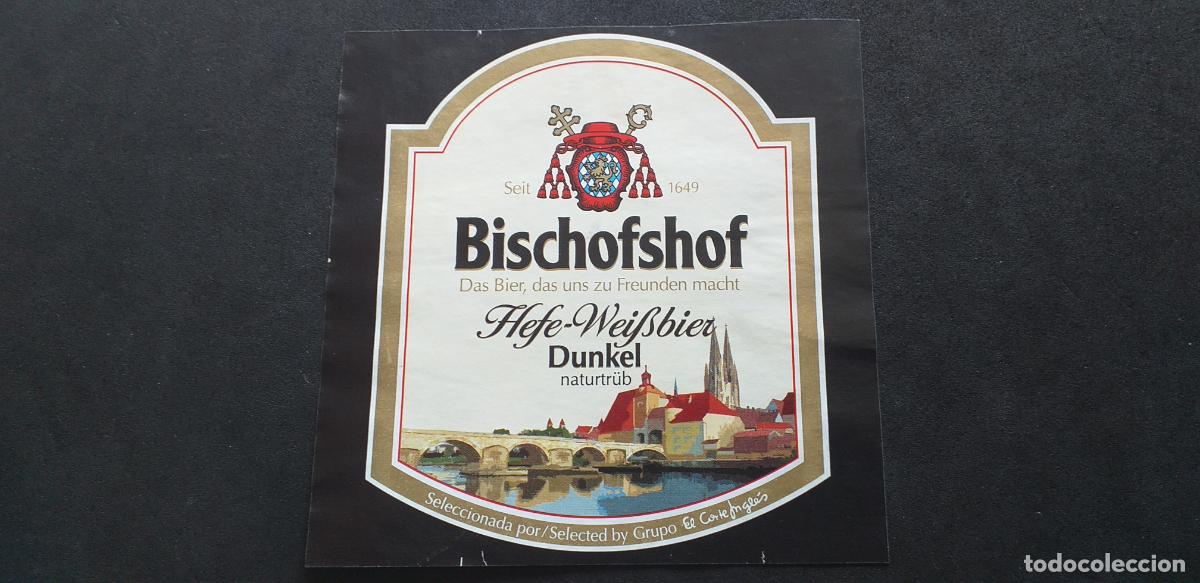 Etiquetas antiguas: CERVEZA-V9ET-XXVIII-ETIQUETAS-BISCHOFSHOF