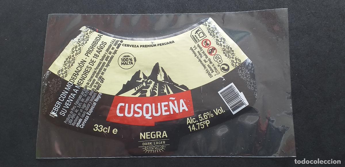 Etiquetas antiguas: CERVEZA-V9ET-XXVIII-ETIQUETAS-CUSQUE&Ntilde;A.