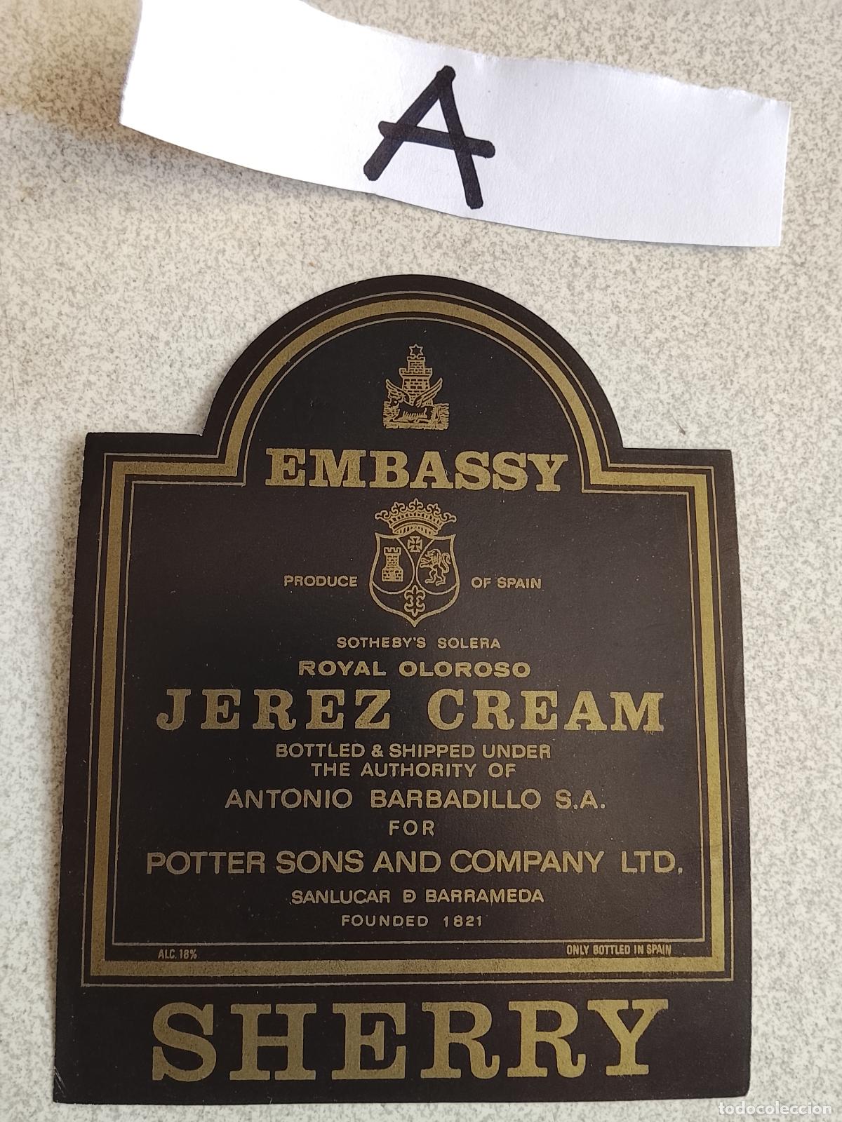 Etiquetas antiguas: HAGA SU OFERTA - ANTIGUA ETIQUETA DE VINOS DE JEREZ LICOR ETC OFERTAS POR LOTES MUCHAS EN MI PERFIL