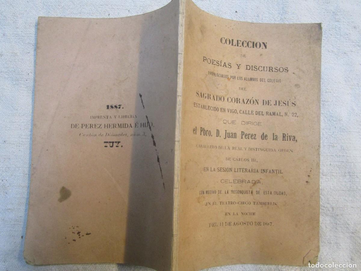 Etiquetas antiguas: VIGO FOLLETO POESIAS Y DISCURSOS POR ALUMNOS COLEGIO SAGRADO CORAZON DE JESUS 1887 DIRIGE PBRO JUAN