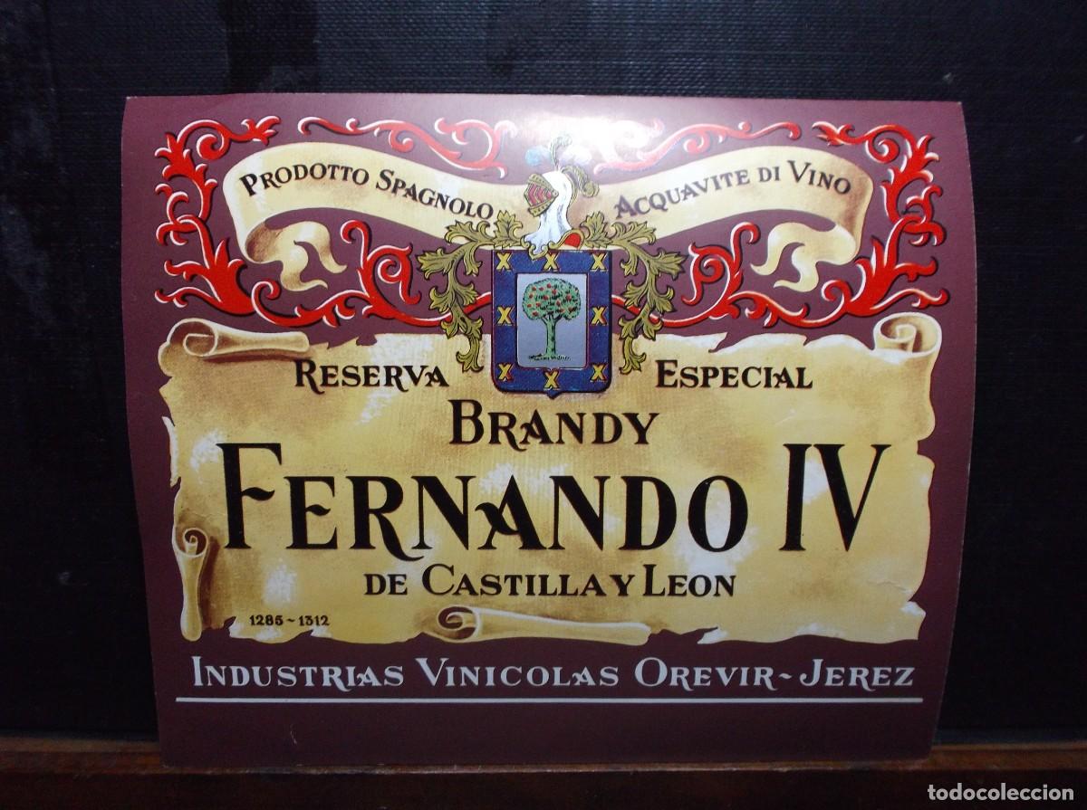 Etiquetas antiguas: ETIQUETA DE LA BODEGA INDUSTRIAS VINICOLAS OREVIR - JEREZ DE LA FRONTERA.