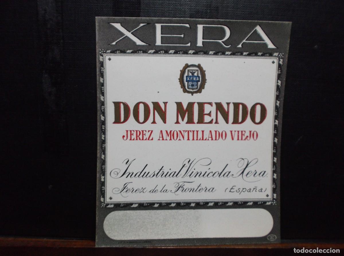 Etiquetas antiguas: ETIQUETA DE INDUSTRIAL VINICOLA XERA - JEREZ DE LA FRONTERA.