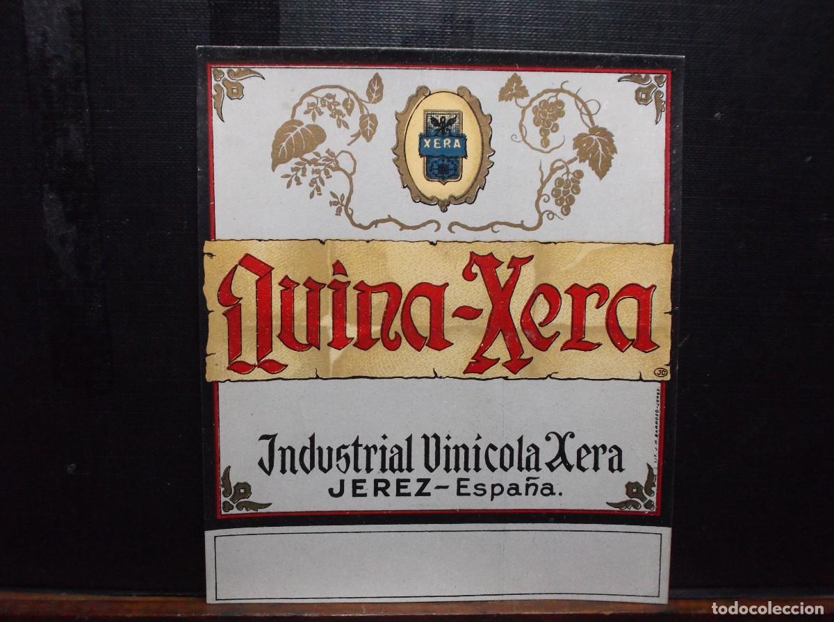 Etiquetas antiguas: ETIQUETA DE INDUSTRIAL VINICOLA XERA - JEREZ DE LA FRONTERA.