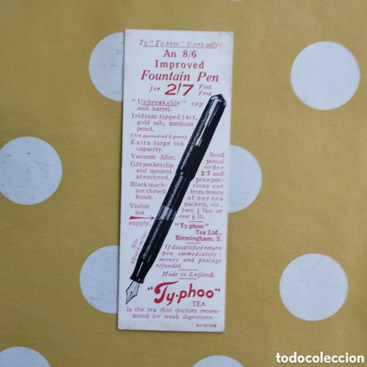 Etiquetas antiguas: PUBLICIDAD TYPHOO TEA BATTLE OF SLUYS KING EDWARD III
