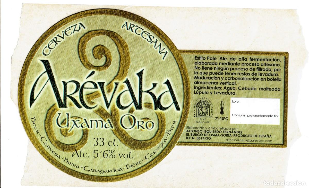 Etiquetas antiguas: ETIQUETA CERVEZA AR&Eacute;VAKA