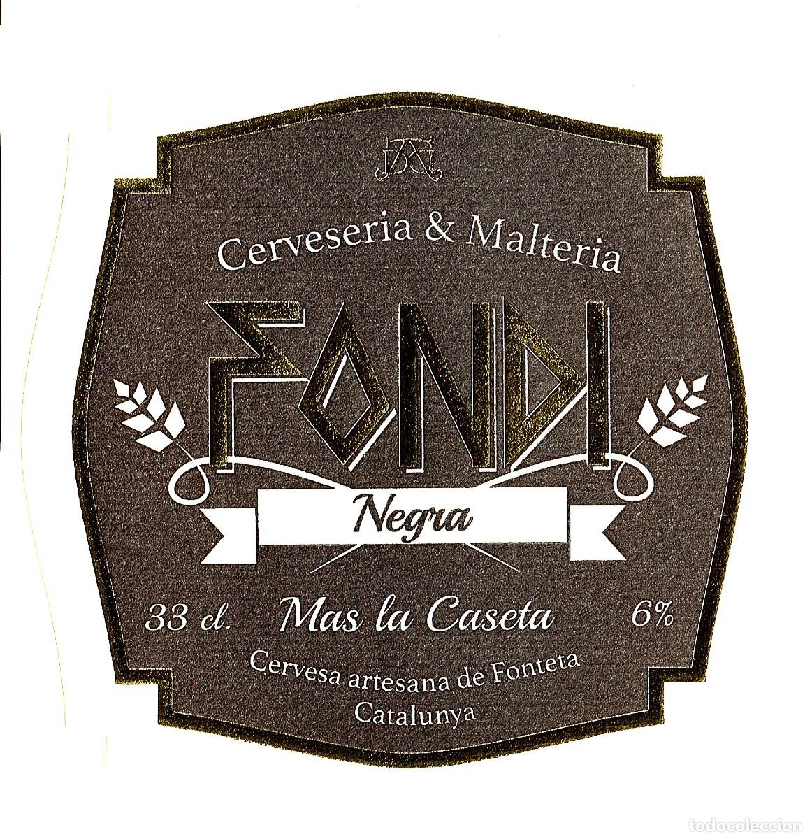 Etiquetas antiguas: LOTE DE ETIQUETAS DE CERVEZA ARTESANA FONDI.