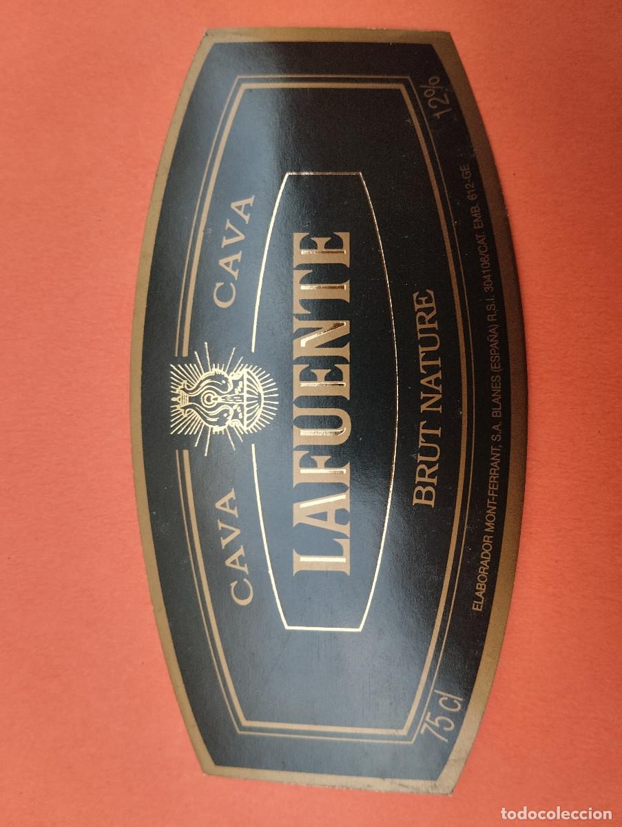 Etiquetas antiguas: ETIQUETA CAVA LAFUENTE BLANES