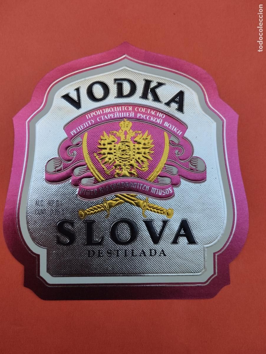 Etiquetas antiguas: ETIQUETA VODKA SLOVA DESTILADA