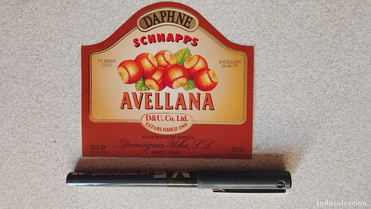 Etiquetas antiguas: HAGA SU OFERTA - ETIQUETA .- LICOR DE AVELLANA SCHNAPPS