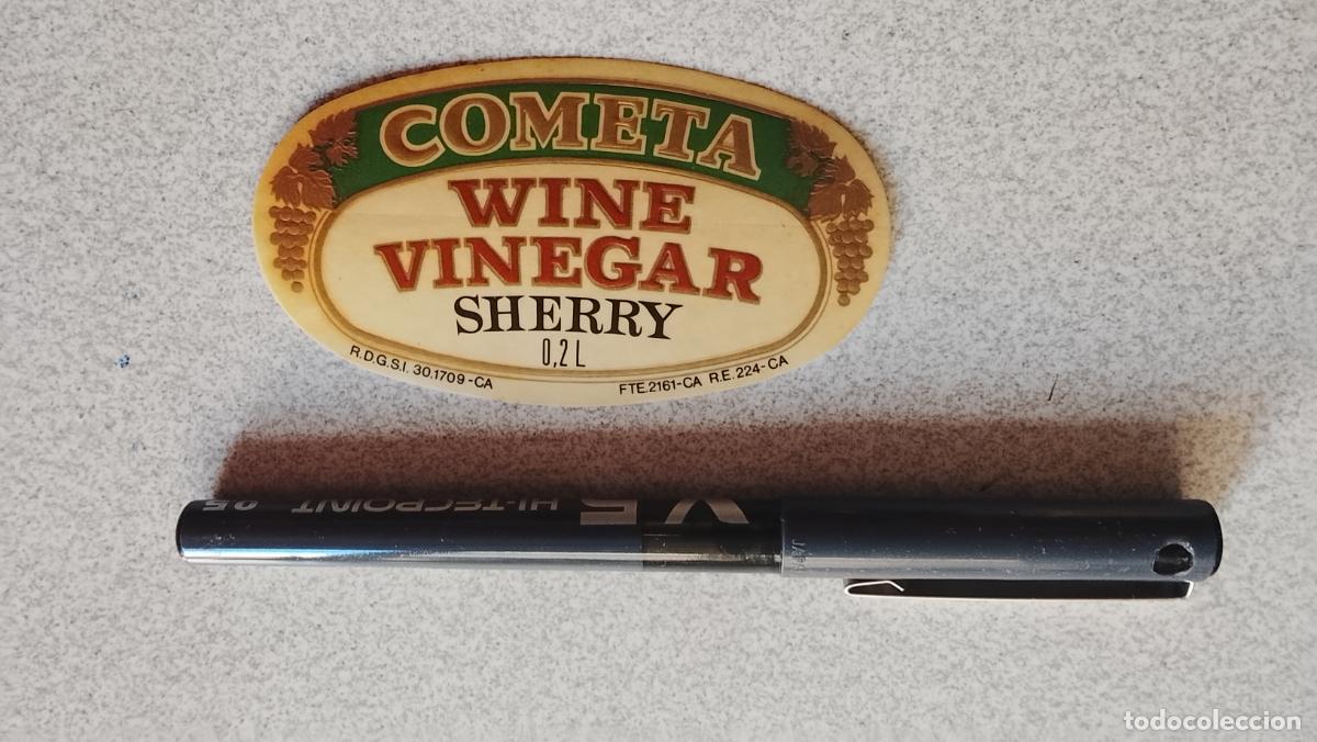 Etiquetas antiguas: HAGA SU OFERTA - ETIQUETA .- VINAGRE DE JEREZ COMETA WINE SHERRY