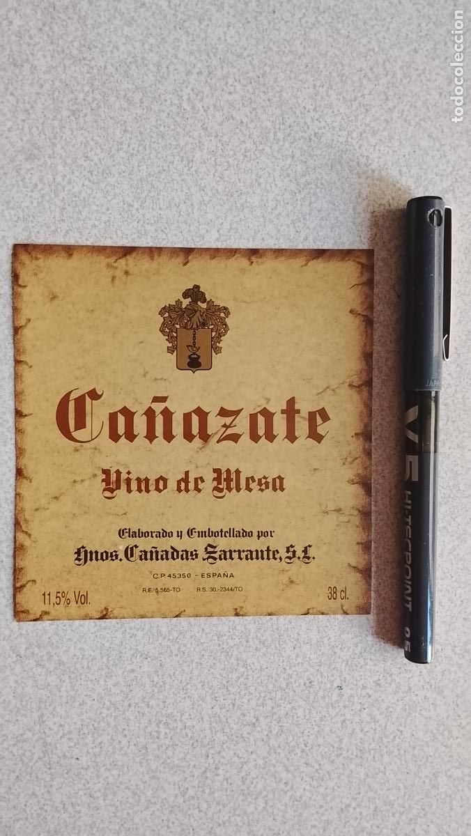 Etiquetas antiguas: HAGA SU OFERTA - ETIQUETA .- VINO DE MESA CA&Ntilde;AZATE
