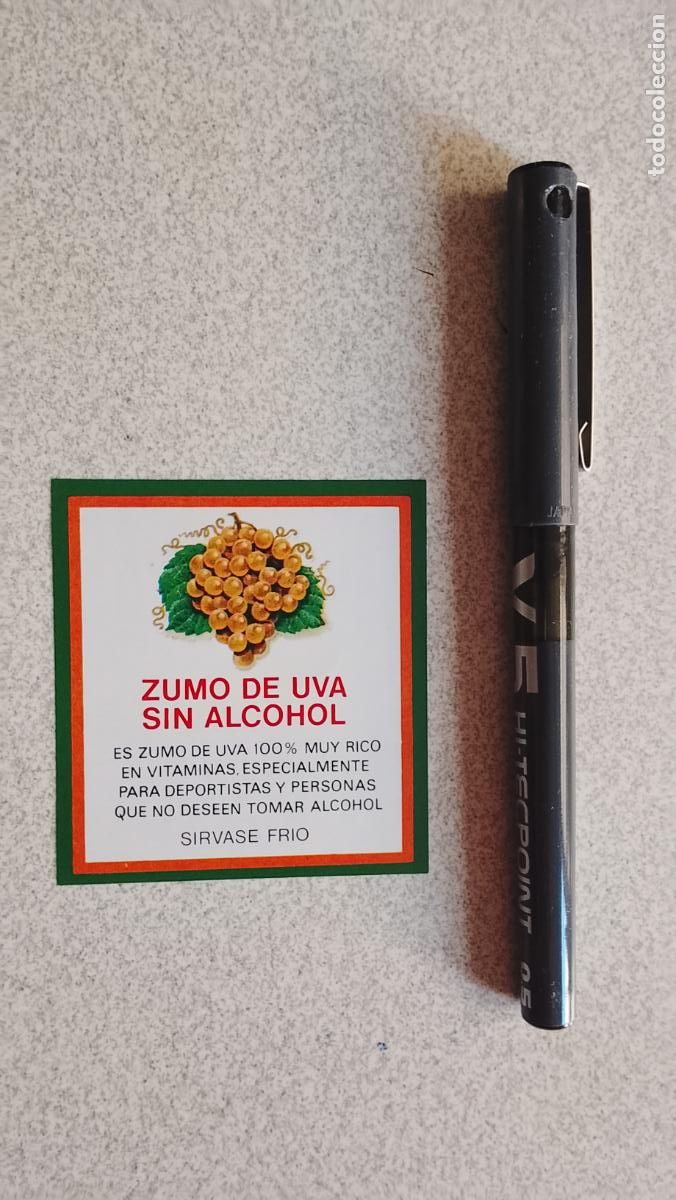 Etiquetas antiguas: HAGA SU OFERTA - ETIQUETA .- MOSTO ZUMO DE UVAS SIN ALCOHOL