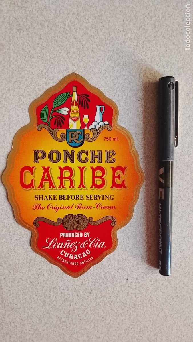 Etiquetas antiguas: Haga su oferta etiqueta - PONCHE PONCHE CARIBE